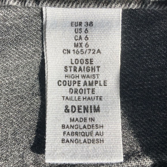 H&M Black Straight Jeans With Slit - Picture 13 of 13